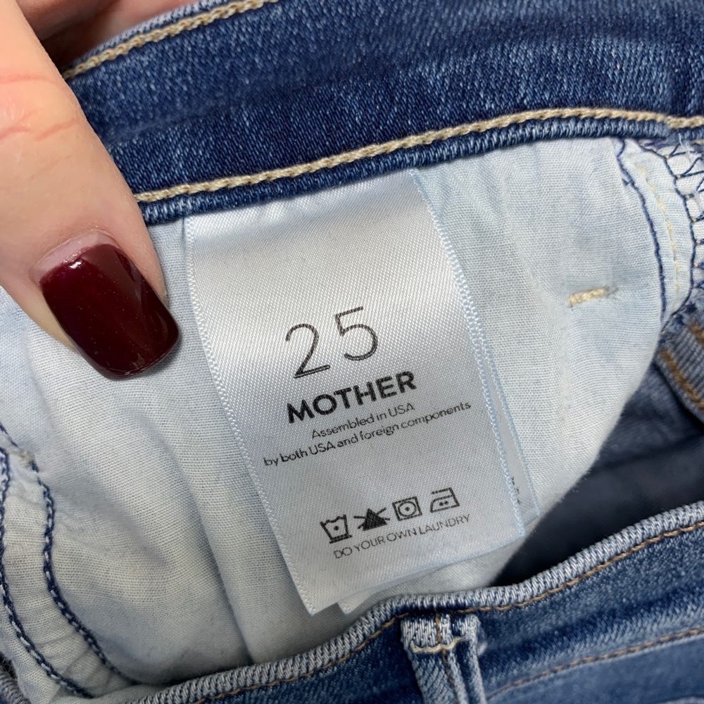 Mother The Hustler Ankle Fray Jean in Satisfaction Guaranteed Sz 25 - Picture 11 of 16